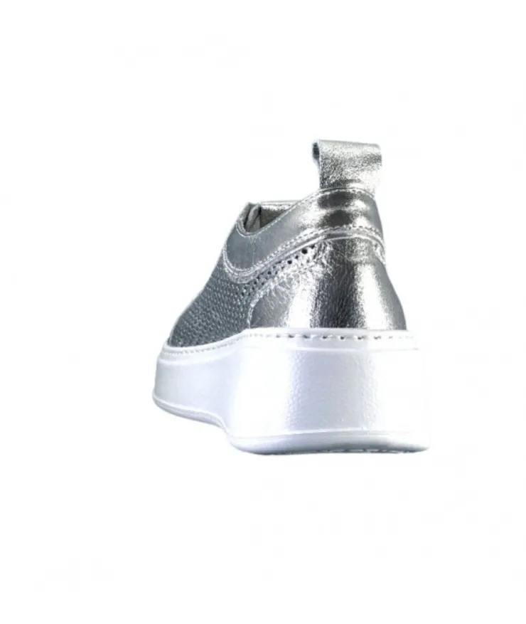 GioPiu Pia 47B Cuir Argent*Femme Baskets