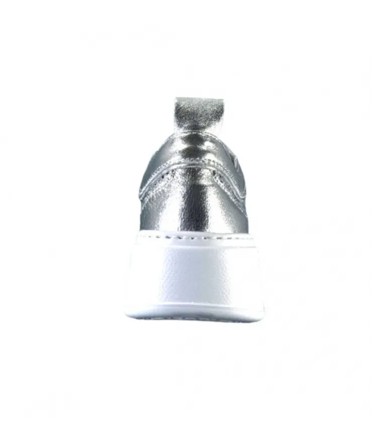 GioPiu Pia 47B Cuir Argent*Femme Baskets