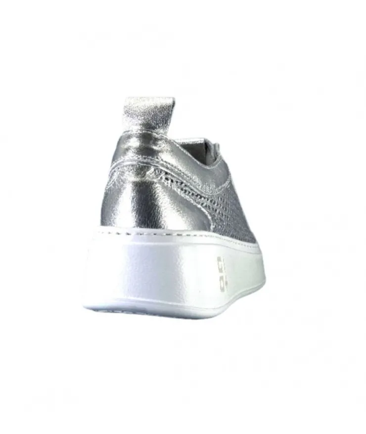 GioPiu Pia 47B Cuir Argent*Femme Baskets