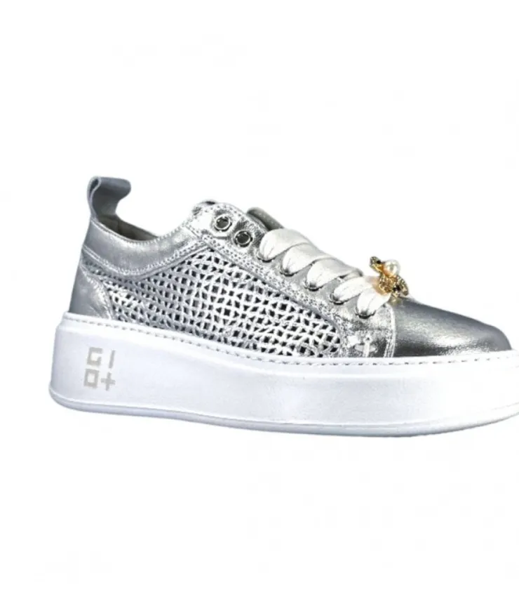 GioPiu Pia 47B Cuir Argent*Femme Baskets