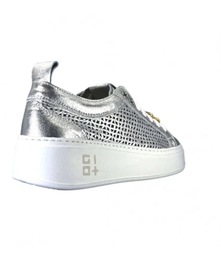 GioPiu Pia 47B Cuir Argent*Femme Baskets