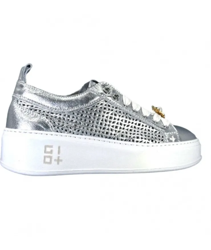 GioPiu Pia 47B Cuir Argent*Femme Baskets