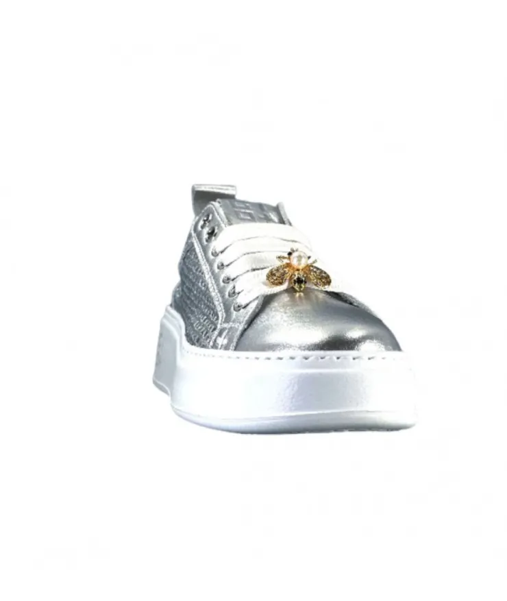 GioPiu Pia 47B Cuir Argent*Femme Baskets