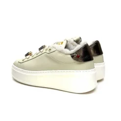 GioPiu Pia98A Cuir Creme*Femme Baskets