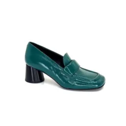 Halmanera Dani 03 Cuir Vert*Femme Mocassins