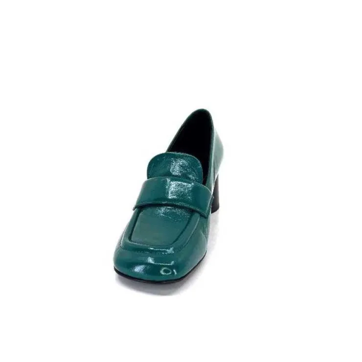 Halmanera Dani 03 Cuir Vert*Femme Mocassins