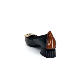 Hispanitas Chi 233141 Salma Cuir Vernis Vert Cuero Fushia*Femme Ballerines