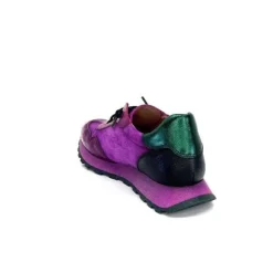Hispanitas Hi 233073 Loira Cuir Vernis Et Daim Fushia*Femme Baskets