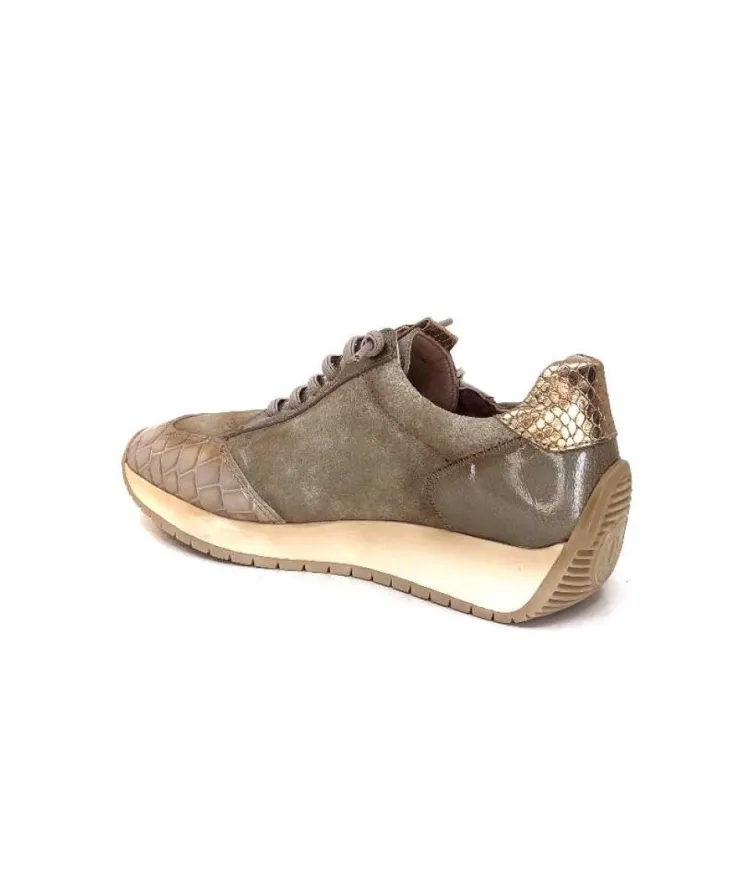Hispanitas Hi 222277 Rafaell Cuir Vison & Taupe*Femme Baskets