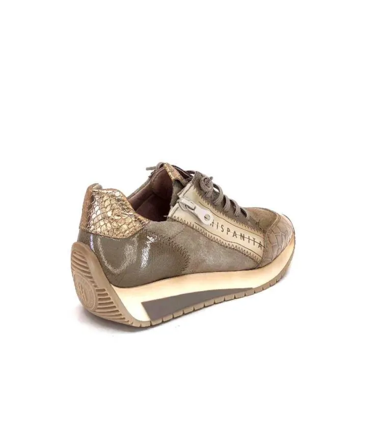Hispanitas Hi 222277 Rafaell Cuir Vison & Taupe*Femme Baskets
