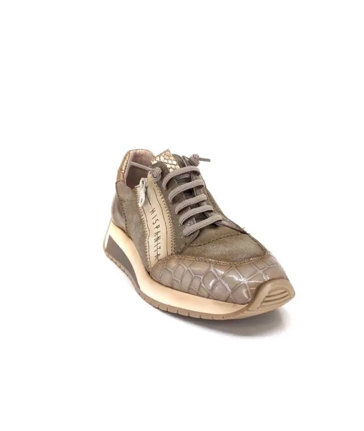 Hispanitas Hi 222277 Rafaell Cuir Vison & Taupe*Femme Baskets