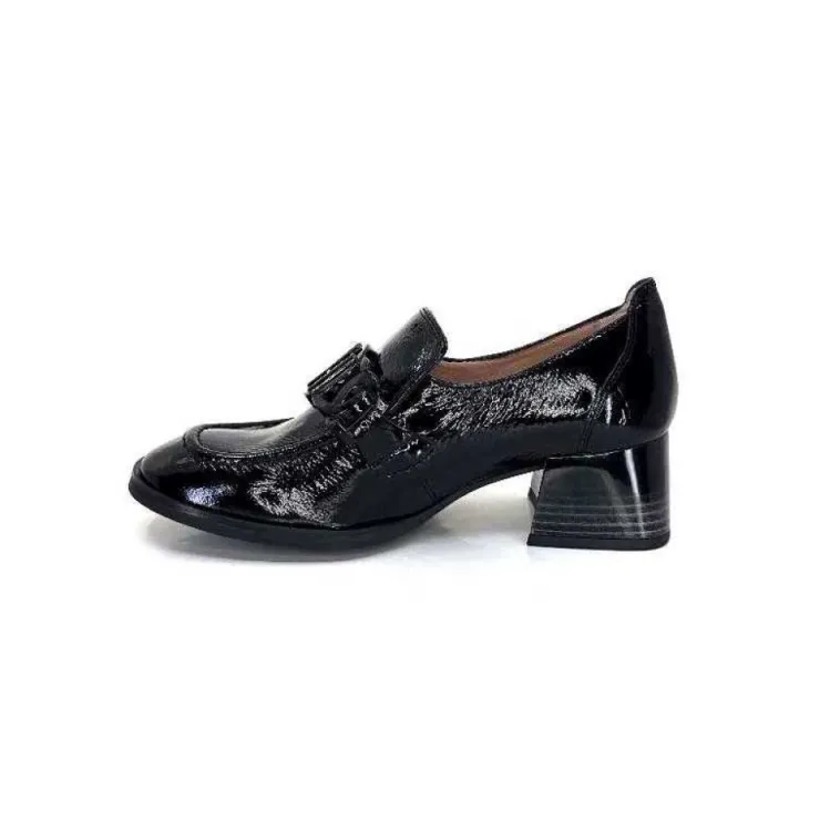 Hispanitas Hi232992 Charlize Cuir Vernis Noir*Femme Mocassins