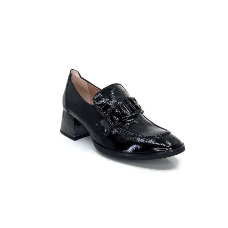 Hispanitas Hi232992 Charlize Cuir Vernis Noir*Femme Mocassins