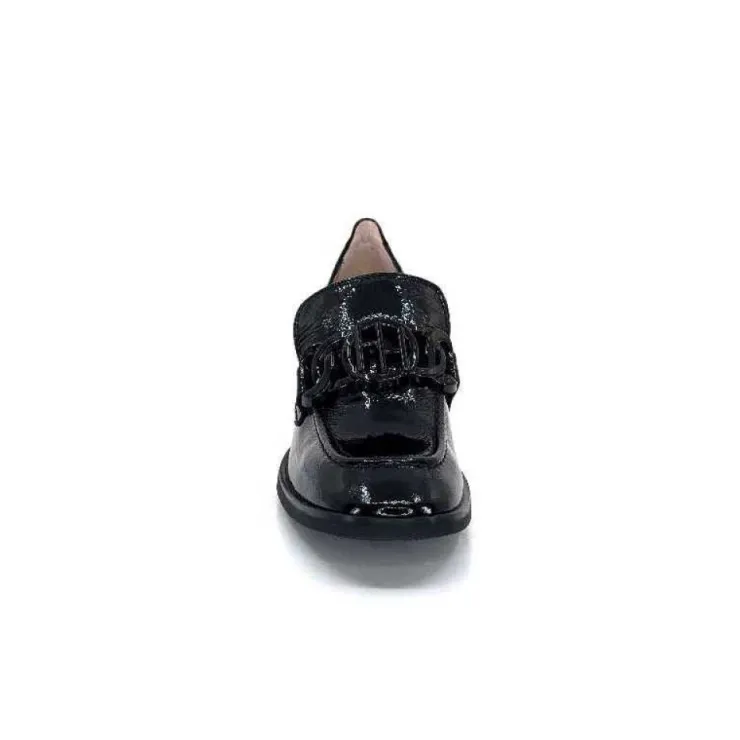 Hispanitas Hi232992 Charlize Cuir Vernis Noir*Femme Mocassins