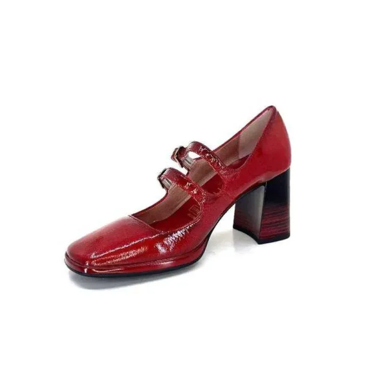 Hispanitas Hi232922 Monaco Cuir Vernis Rouge*Femme Escarpins