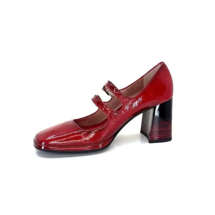 Hispanitas Hi232922 Monaco Cuir Vernis Rouge*Femme Escarpins