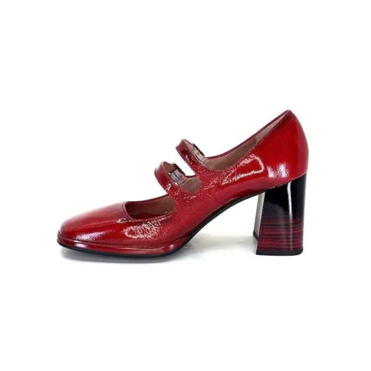 Hispanitas Hi232922 Monaco Cuir Vernis Rouge*Femme Escarpins