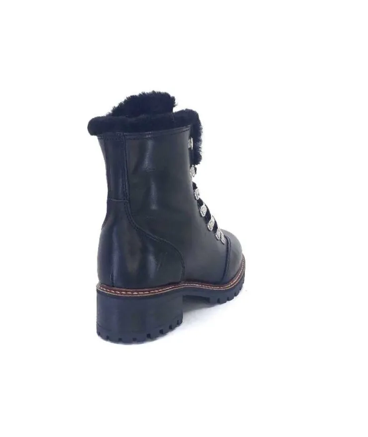 gemilli sarl Hooper Shoes Albe Cuir Noir*Femme Fourrées