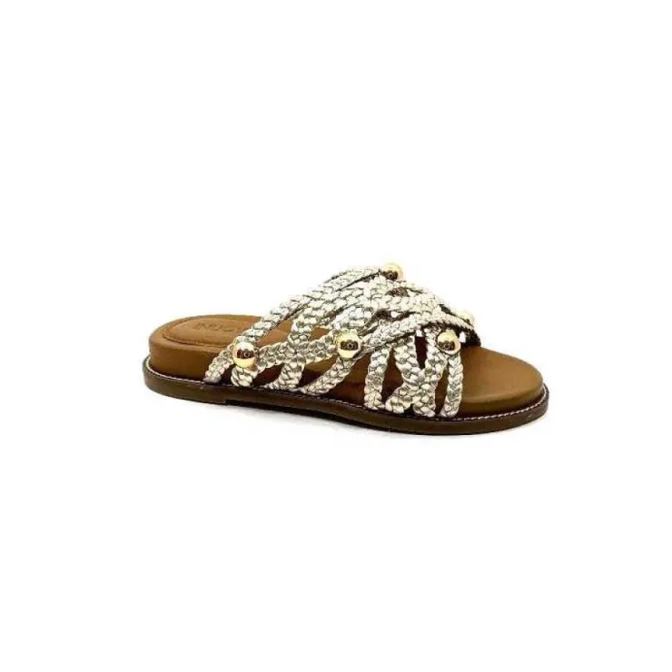 Inuovo 398008 Cuir Or*Femme Mules
