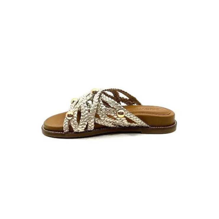 Inuovo 398008 Cuir Or*Femme Mules