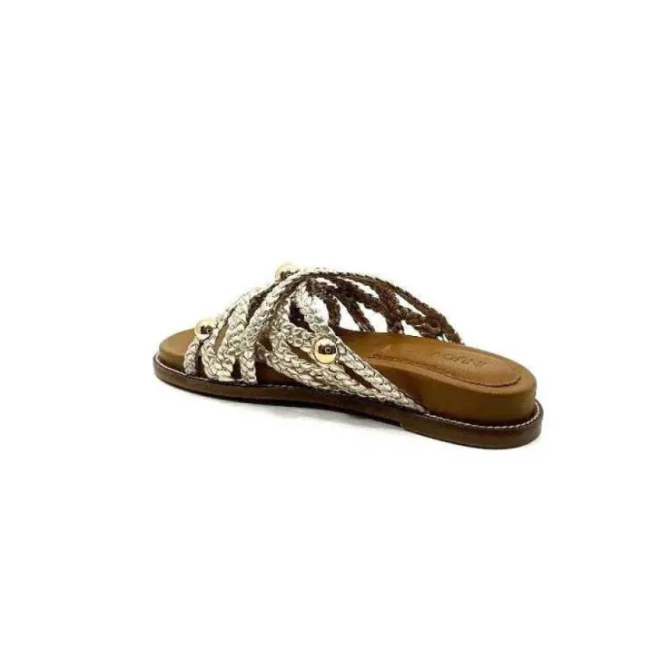 Inuovo 398008 Cuir Or*Femme Mules