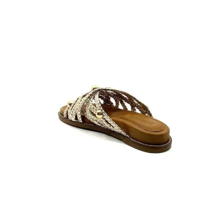 Inuovo 398008 Cuir Or*Femme Mules