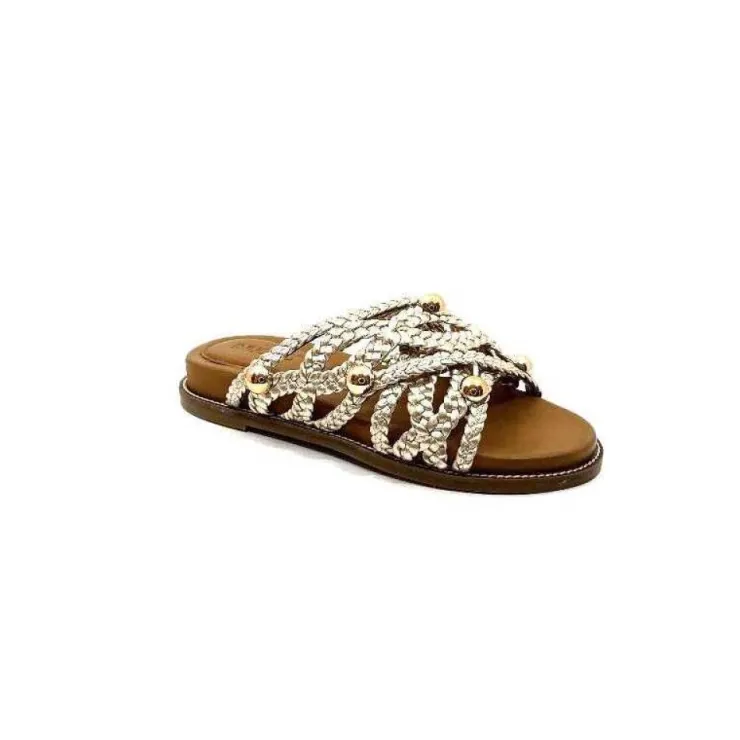 Inuovo 398008 Cuir Or*Femme Mules