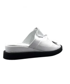 Ivoire-354 Ivoire 107 911 Cuir Blanc*Femme Mules