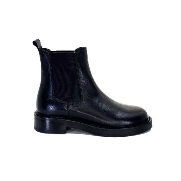 cashka / fatih ustundag Ivoire 4989 Alexis Cuir Noir*Femme Bottines