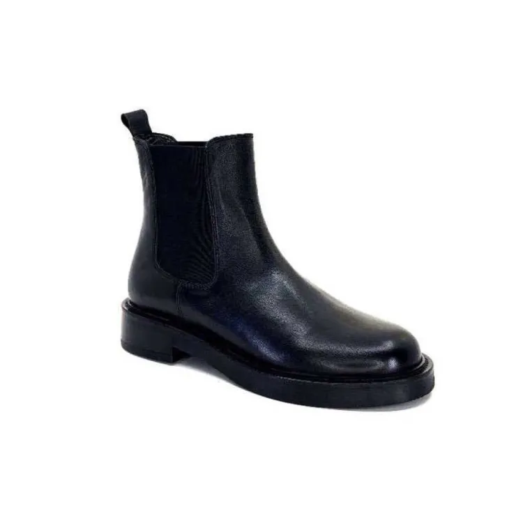 cashka / fatih ustundag Ivoire 4989 Alexis Cuir Noir*Femme Bottines