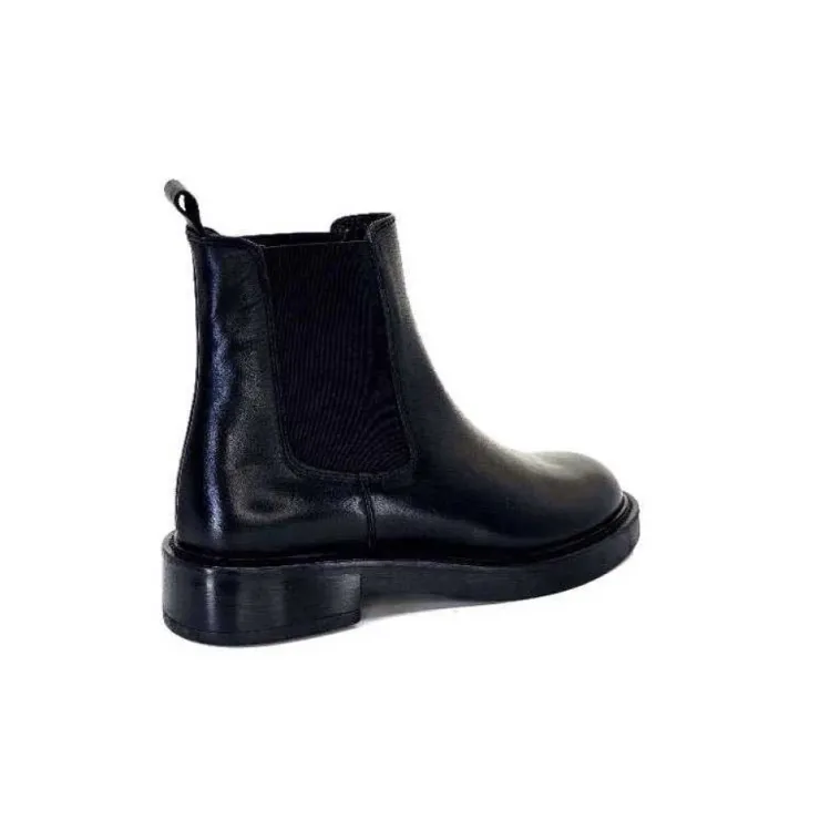 cashka / fatih ustundag Ivoire 4989 Alexis Cuir Noir*Femme Bottines