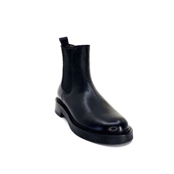 cashka / fatih ustundag Ivoire 4989 Alexis Cuir Noir*Femme Bottines