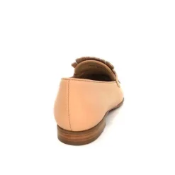 Ivoire0575a Ivoire 54535 Ambrosio Cuir Bone*Femme Mocassins