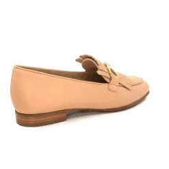 Ivoire0575a Ivoire 54535 Ambrosio Cuir Bone*Femme Mocassins