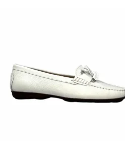 Ivoire0236a Ivoire 6341 Cannes Cuir Blanc*Femme Mocassins