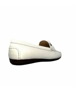 Ivoire0236a Ivoire 6341 Cannes Cuir Blanc*Femme Mocassins