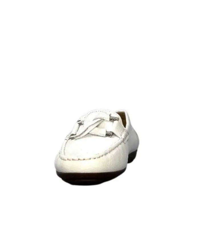Ivoire0236a Ivoire 6341 Cannes Cuir Blanc*Femme Mocassins