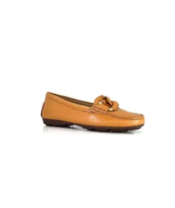 Ivoire0236a Ivoire 6341 Cannes Cuir Camel*Femme Mocassins
