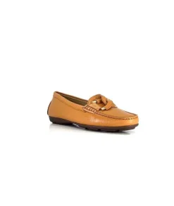 Ivoire0236a Ivoire 6341 Cannes Cuir Camel*Femme Mocassins