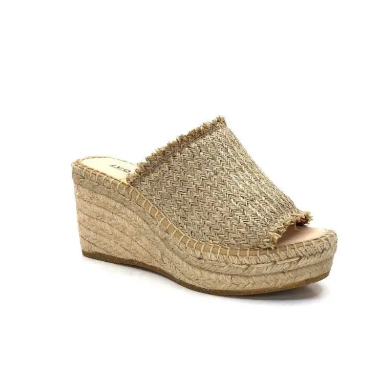 Kanna Ivoire 21321 Caprie Raffia Natural*Femme Mules