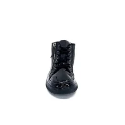 Ivoire0401a Ivoire 500-358 Cuir & Vernis Noir*Femme Baskets
