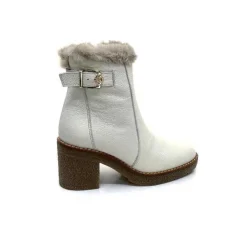 Ivoire-354 Ivoire 109381 Cuir Beige*Femme Fourrées