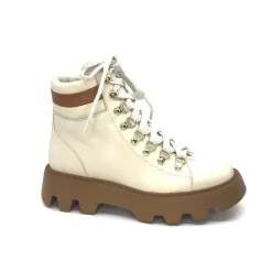 Elena Ivoire 23593 Cuir Beige*Femme Fourrées