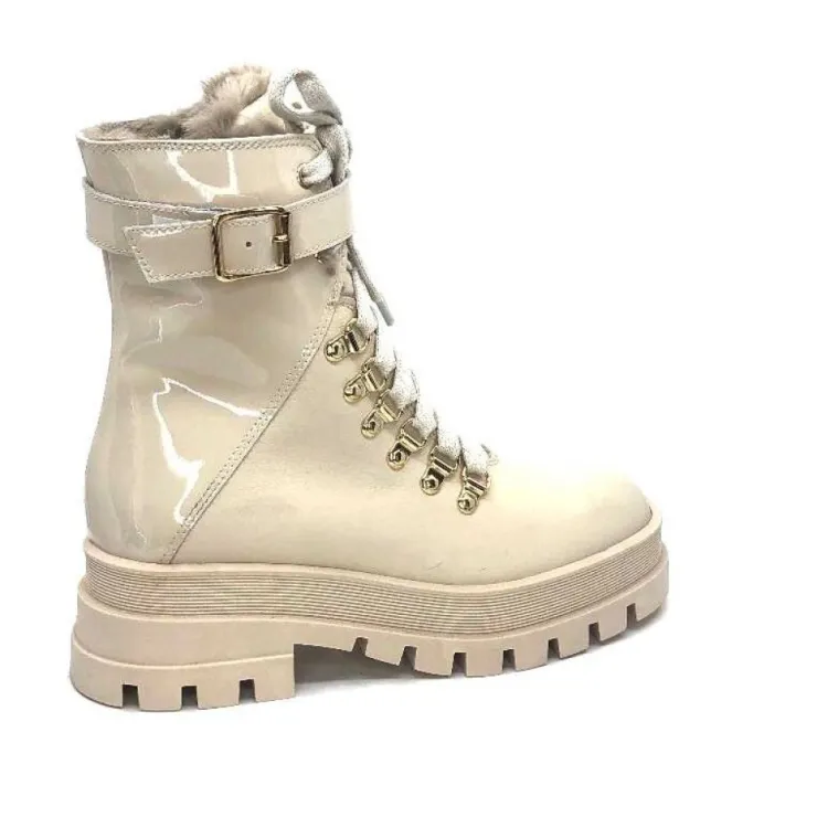Elena Ivoire 61042 Cuir Beige*Femme Fourrées