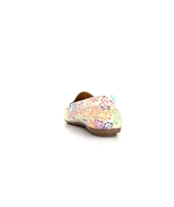Ivoire0209b Ivoire 10322 Cuir Beige Multicolore*Femme Mocassins