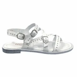 Ivoire0401a Ivoire 500.4301 Cuir Blanc*Femme Sandales