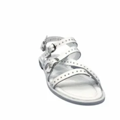 Ivoire0401a Ivoire 500.4301 Cuir Blanc*Femme Sandales