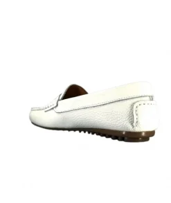 Ivoire0209b Ivoire 10322 Cuir Blanc*Femme Mocassins