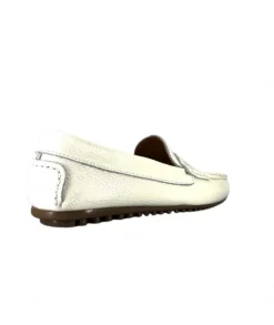 Ivoire0209b Ivoire 10322 Cuir Blanc*Femme Mocassins