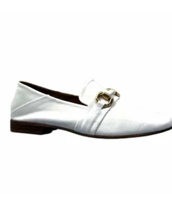 355-ivoire Ivoire 35.48.709 Cuir Blanc*Femme Mocassins